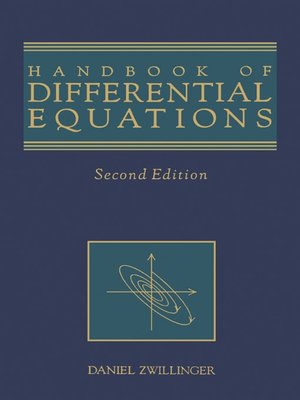 cover image of Handbook of Differential Equations